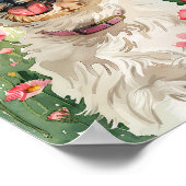 ウォーターカラーハバニーズポートレートウォールアートプリント ポスター (角)