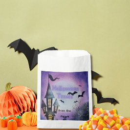 ウォーターカラーハロウィンお化け屋敷お菓子 フェイバーバッグ