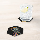 ウォーターカラーハロウィーンハウス&ハット ペーパーコースター (インサイチュ)