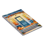 ウォーターカラーハロウィーン秋カボチャ紅葉 ノートブック (右側)