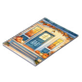 ウォーターカラーハロウィーン秋カボチャ紅葉 ノートブック (左側)