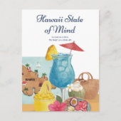 ウォーターカラーハワイアロハ私のハートあなたが盗んだ – ああ ポストカード (正面)