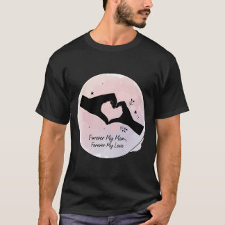 ウォーターカラーハート母への永遠の愛 Tシャツ
