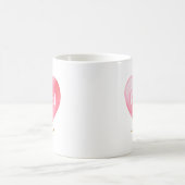 ウォーターカラーハート コーヒーマグカップ (中央)