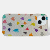 ウォーターカラーハートiPhoneケース Case-Mate iPhoneケース (裏面 (横))