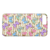 ウォーターカラーバタフライ ゴールドラメ Case-Mate iPhoneケース (裏面(横))