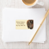 ウォーターカラーバッファローバイソン動物自然アート ラベル (インサイチュ)