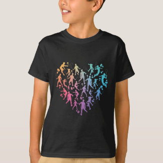 ウォーターカラーバドミントン選手チームシャトルラバーフォ Tシャツ