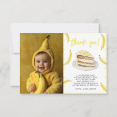 ウォーターカラーバナナス誕生日サンキューユユー サンキューカード (正面)