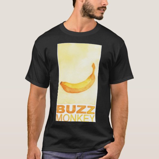 ウォーターカラーバナナ 家族 友人 ギフト Tシャツ (正面)
