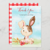 ウォーターカラーバニーファームサンキュー サンキューカード (正面/裏面)