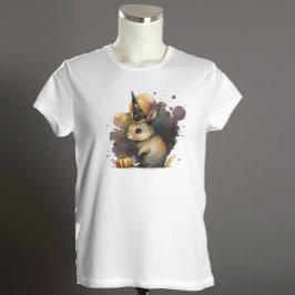 ウォーターカラーバニーラビットハロウィーン Tシャツ