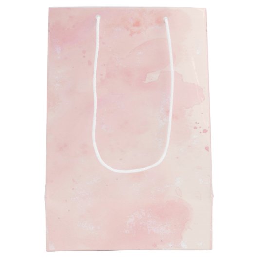 ウォーターカラーバニーラビットフォーユーカスタム ミディアムペーパーバッグ (裏面)