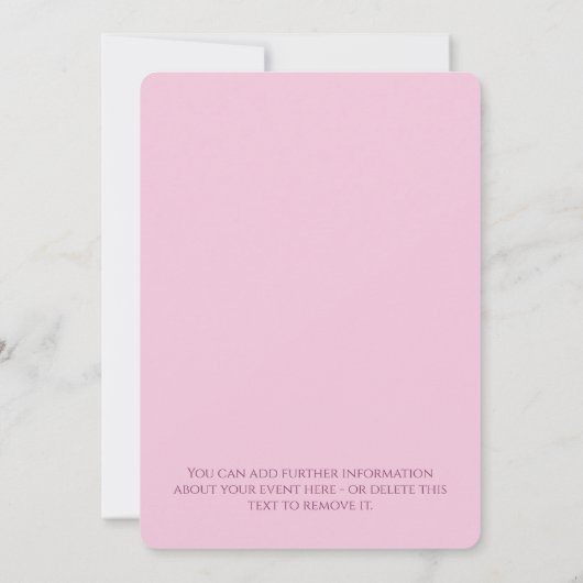 ウォーターカラーバレンタインデーナーパーティの招待状 招待状