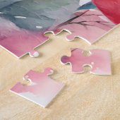 ウォーターカラーバレンタインデー格言ランド ジグソーパズル (側面)