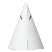 ウォーターカラーバーガーパーティー誕生日 パーティーハット (裏面)