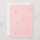 ウォーターカラーバードカップル招待状 招待状 (裏面)