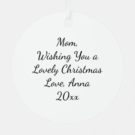 ウォーターカラーバードハウスクリパーソナライズされたスマス メタルオーナメント (裏面)