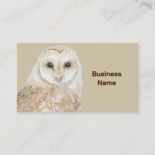 ウォーターカラーバーンドルセキュリティナイトフクロウ 名刺 (裏面)