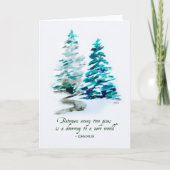 ウォーターカラーパインズジョンミュア自然アウトドア引用文 カード (正面)