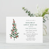 ウォーターカラーパインツリークリスマスホリデーオープンハウス 招待状 (スタンド正面)