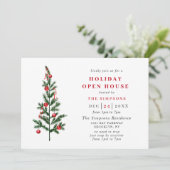 ウォーターカラーパインツリークリスマスホリデーオープンハウス 招待状 (スタンド正面)