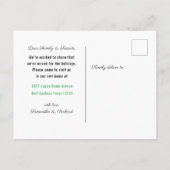 ウォーターカラーパインツリーニューホームフォーザホリデーズ 案内ポストカード (裏面)