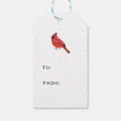 ウォーターカラーパインツリー季節のごあいさつカスタム ギフトタグ (裏面)