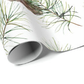 ウォーターカラーパイン&ピネコーンホリデー ラッピングペーパー (ロールコーナー)