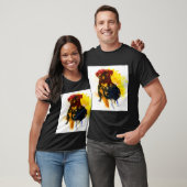 ウォーターカラーパグの仔犬 Tシャツ (ユニセックス)
