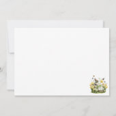 ウォーターカラーパステルイエローチューリップバニーハッピーイースター ノートカード (裏面)