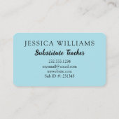 ウォーターカラーパステルカスタム 名刺 (裏面)