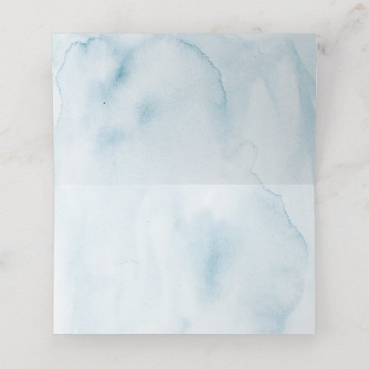 ウォーターカラーパステルガーデン結婚フローラ座席表 プレイスカード (内部開封)