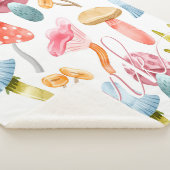 ウォーターカラーパステルキノコ シェルパブランケット (3/4)