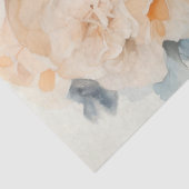 ウォーターカラーパステルグリーンピーチレトロ女性ポートレート 薄葉紙 (詳細)