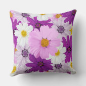 ウォーターカラーパステルコスモス装飾用クッション クッション (裏面)