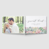 ウォーターカラーパステルスキュレ結婚ントズゲストブック ゲストブック (全面)