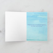 ウォーターカラーパステルストライプハッピーバースデートゥユー カード (内部)