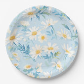 ウォーターカラーパステルデイジー ペーパープレート (正面)