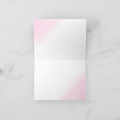 ウォーターカラーパステルピンク金ゴールドバー（ユダヤ教の）バル・ミツバー サンキューカード (内部)