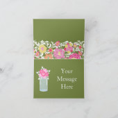 ウォーターカラーパステルフローラサンキューカード サンキューカード (内部)