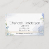 ウォーターカラーパステルフローラ名刺 名刺 (裏面)