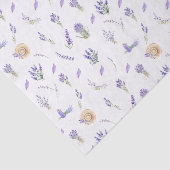 ウォーターカラーパステルラベンダーフラワーズ 薄葉紙 (詳細)