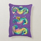 ウォーターカラーパステルレインボーシーホース アクセントクッション (裏面(縦))