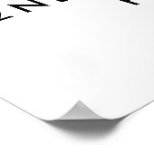 ウォーターカラーパステルレインボーバースデーパーティーウェルカム ポスター (角)