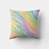 ウォーターカラーパステルレインボー絞り染め装飾用クッション クッション (裏面)