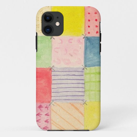 ウォーターカラーパッチワーク Case-Mate iPhoneケース (裏面)