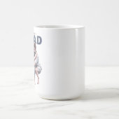 ウォーターカラーパパデザイン コーヒーマグカップ (中央)