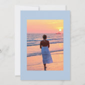 ウォーターカラーパリをテーマにした生活お祝い 招待状 (裏面)