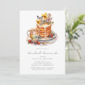 ウォーターカラーパンケーキブライダルブランチ 招待状 (スタンド正面)